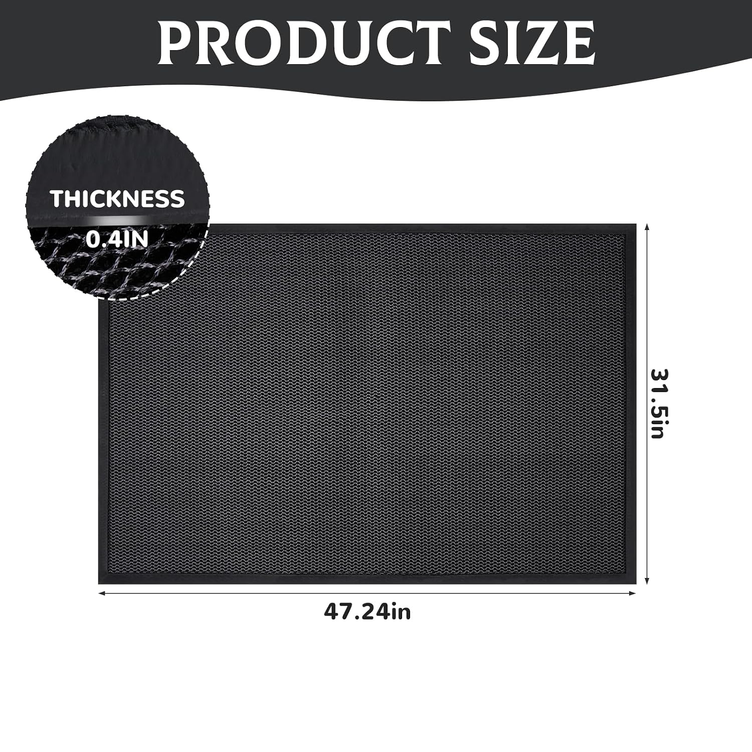 Thumbnail 1 de Washer Dryer Anti-Vibration Mat, 31.5 x 47.2 Inches