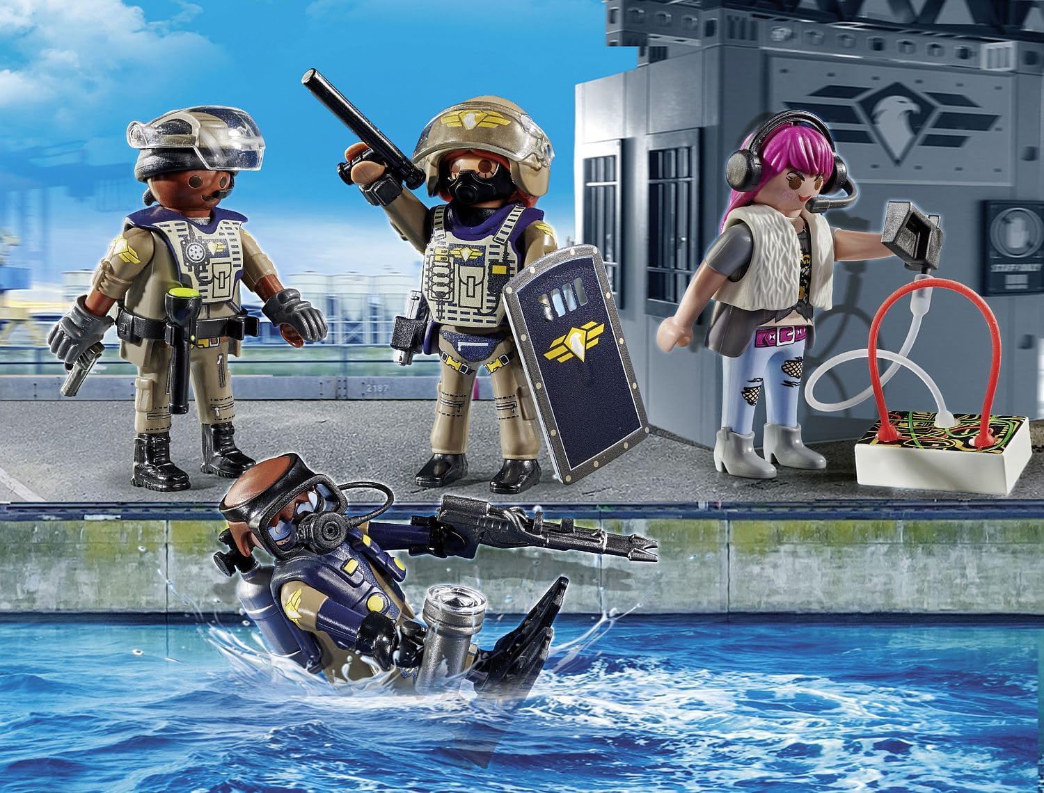 Detalle de Playmobil tactical police figure set