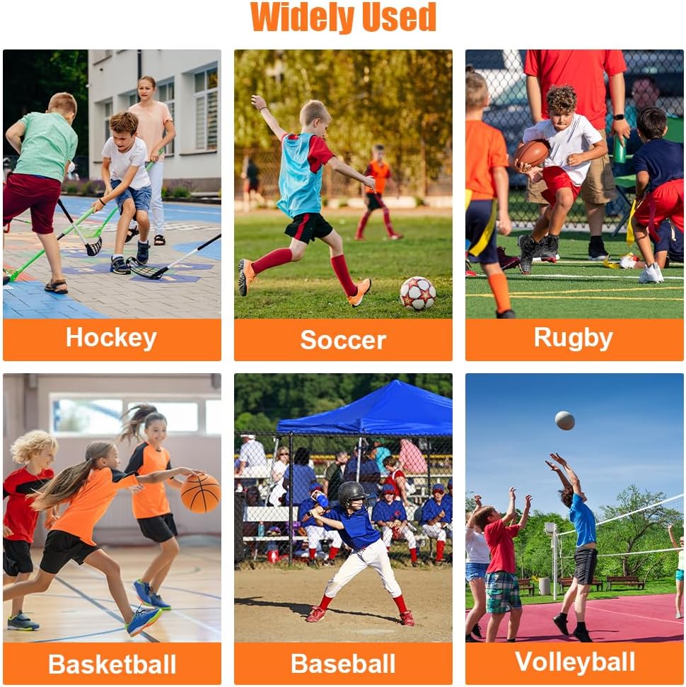 Thumbnail 5 de BSBUY 6 canottiere allenamento in rete traspirante, senza maniche, a righe (6 pezzi) verde, taglia 95