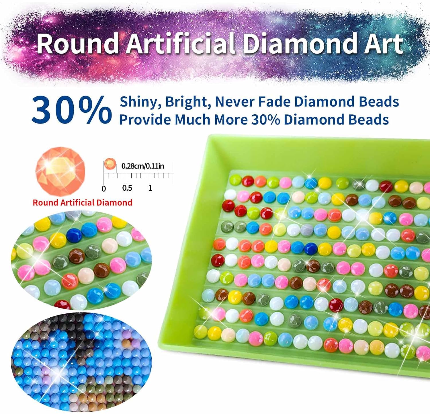 Thumbnail 6 de JATOK 5D Diamond Painting XXL 40x70 cm – Vogelwald Motiv als Full-DIY Diamantkunst