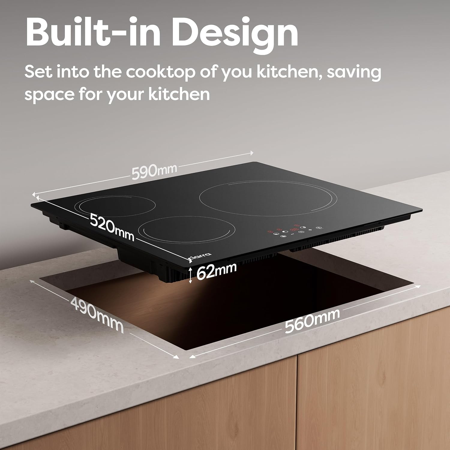 Detalle de CIARRA CABBIH3-E plaque induction 5600W