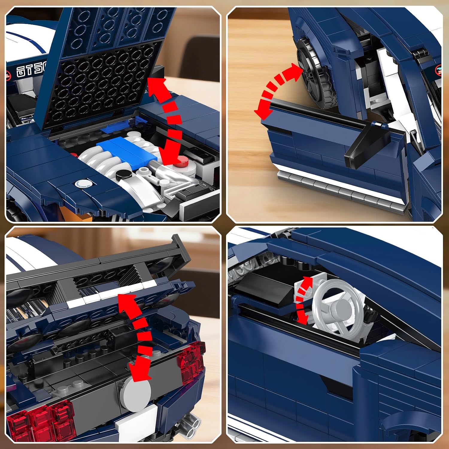 Thumbnail 1 de Mould King 10208 Supercar Building Block Model (1556 Pieces) – Static Version