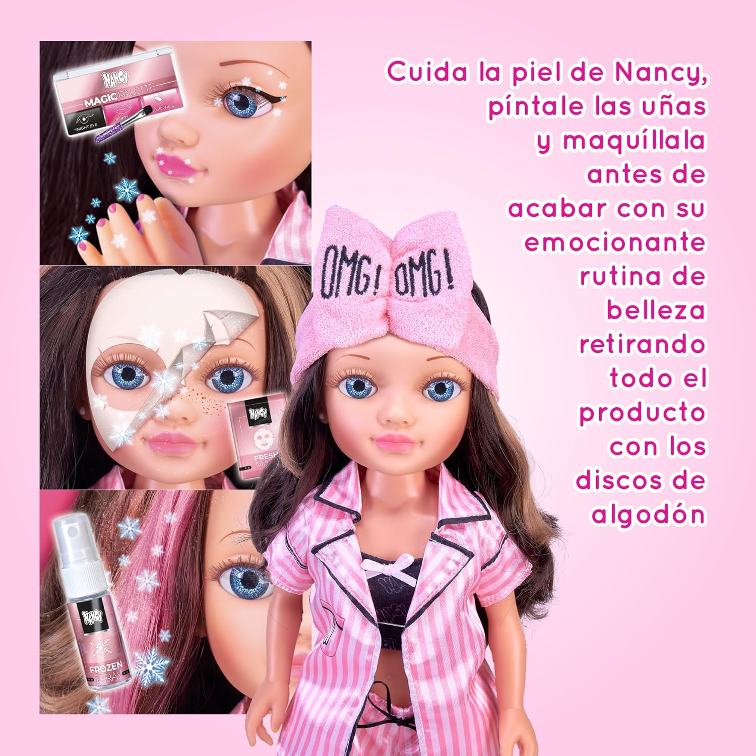 Detalle de Nancy Beauty Fridge Famosa (NAC74000), frigorifero con accessori per trucco e routine beauty per bambine e bambini +3 anni