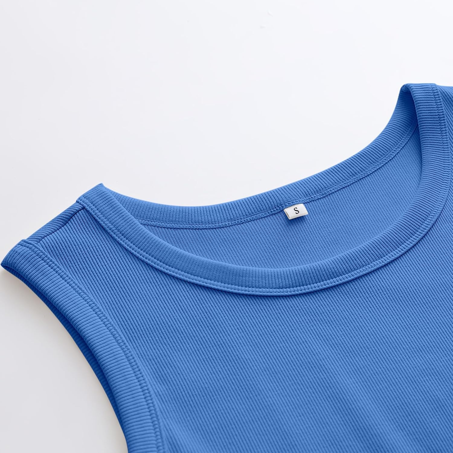 Detalle de ANRABESS Womens Ribbed High Neck Tank Top
