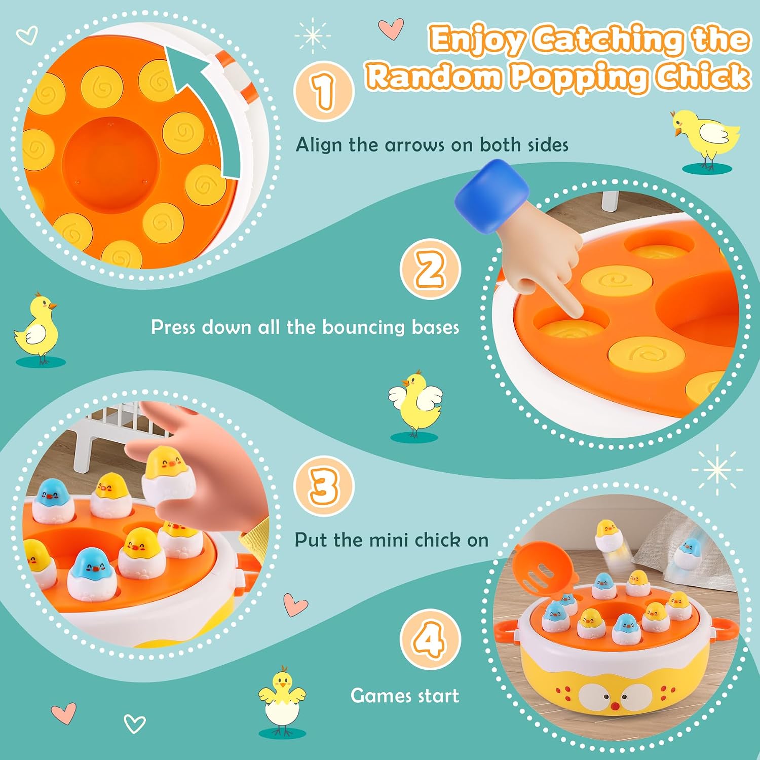 Thumbnail 4 de BunnyJOY 4‑in‑1 magnetic fishing game for kids 🎲