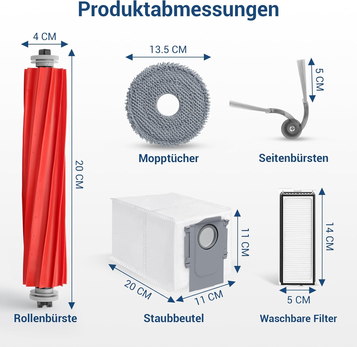 Thumbnail 2 de BUXEBUX 26-tlg Zubehör für Roborock QV 35A/35S