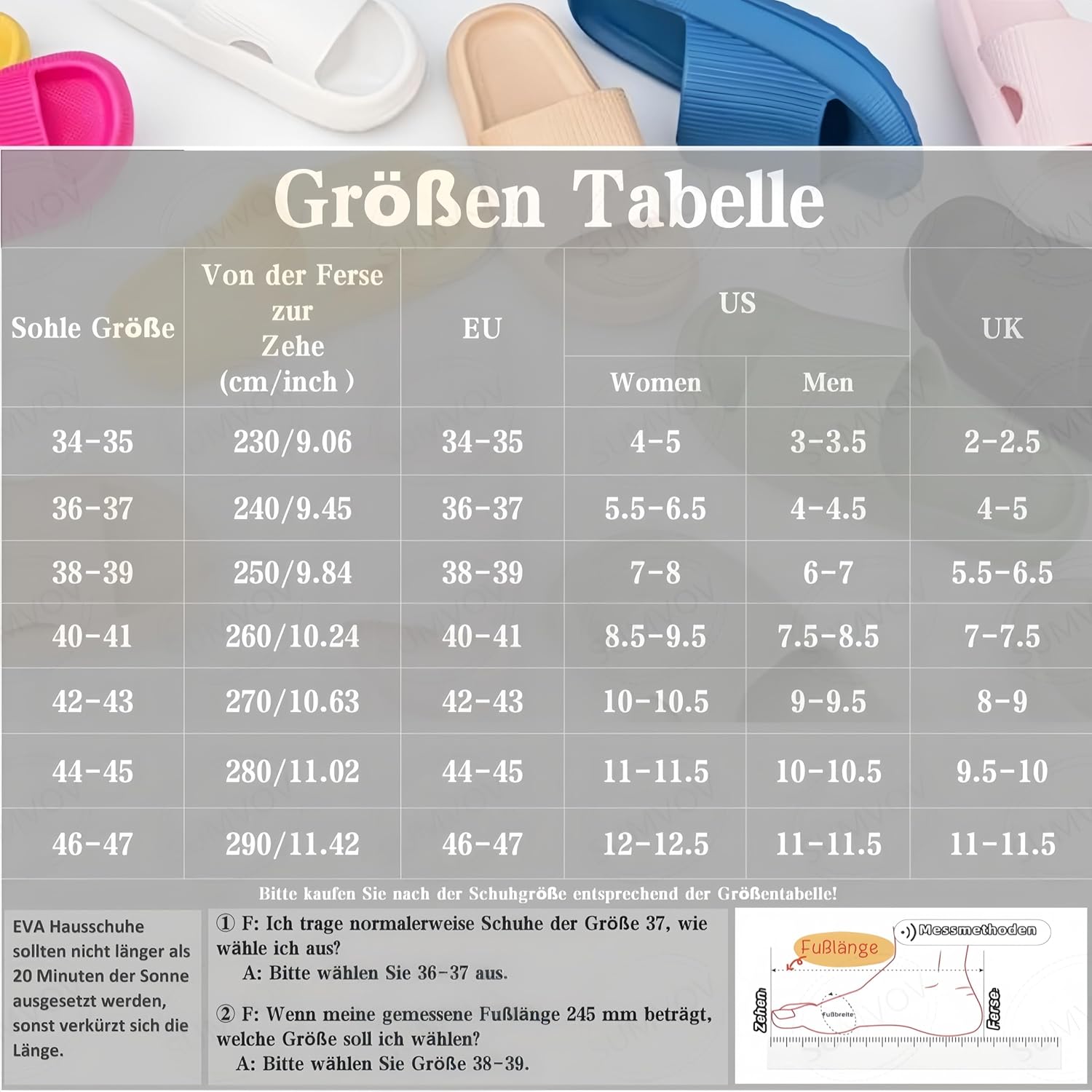 Thumbnail 2 de Sumvov Cozyslides Original Damen Schlappen aus 100% EVA – rutschfeste Badeschuhe