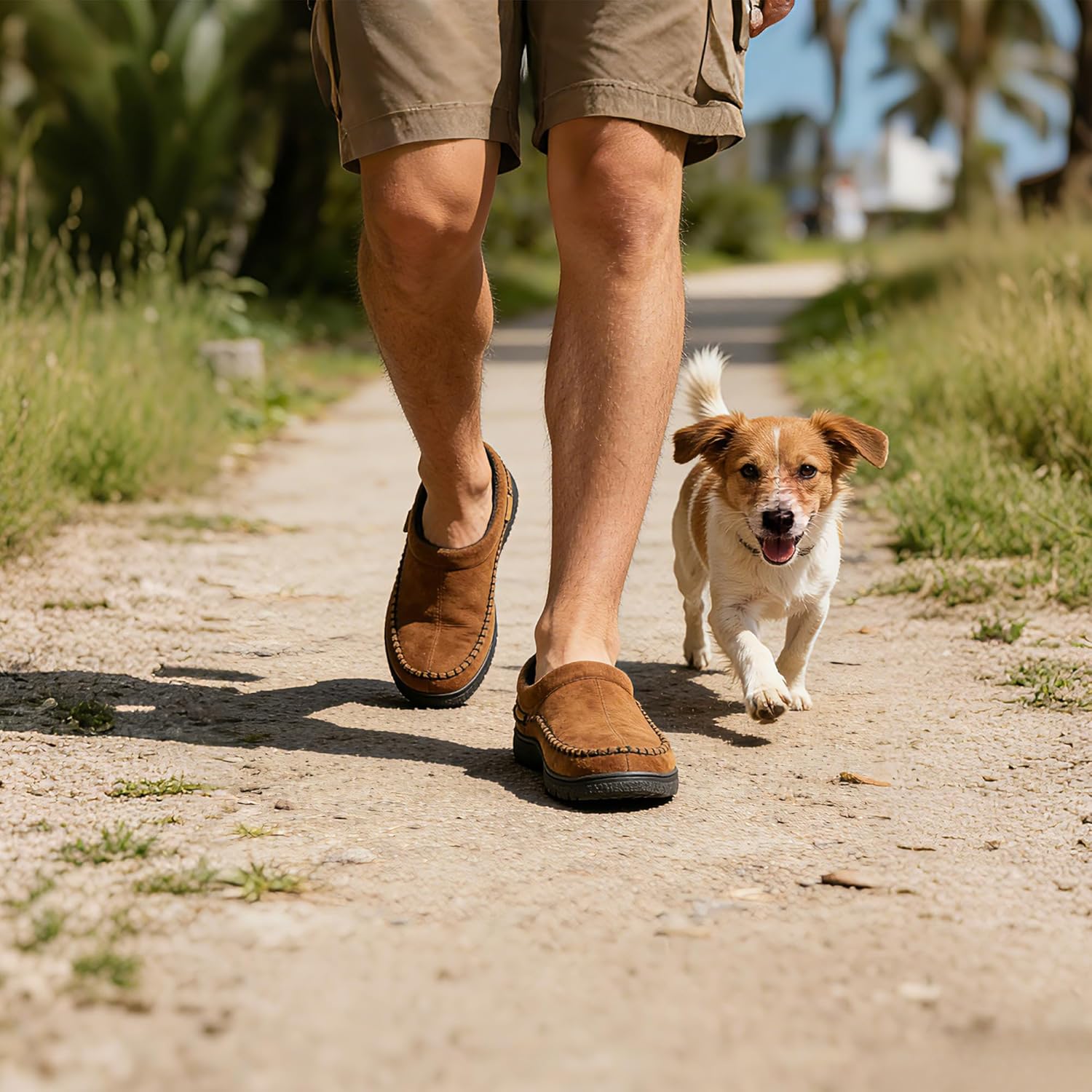 Thumbnail 1 de Zigzagger Men’s Slip-On Moccasin Slippers with Memory Foam Insoles (Indoor/Outdoor)