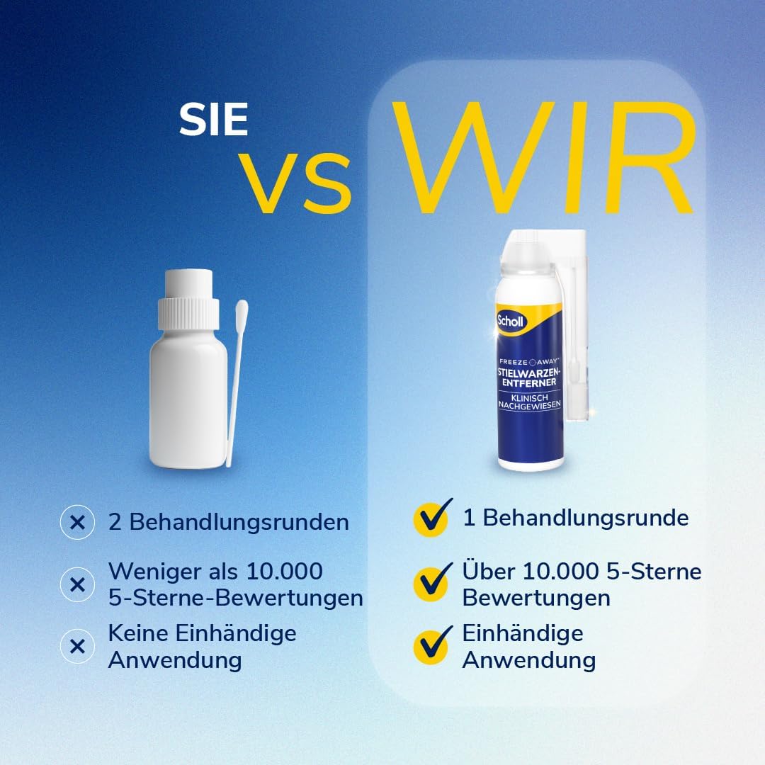 Thumbnail 6 de Scholl Freeze Away Stielwarzen-Entferner-Set – Stielwarzen sicher zu Hause entfernen, 12 Behandlungen