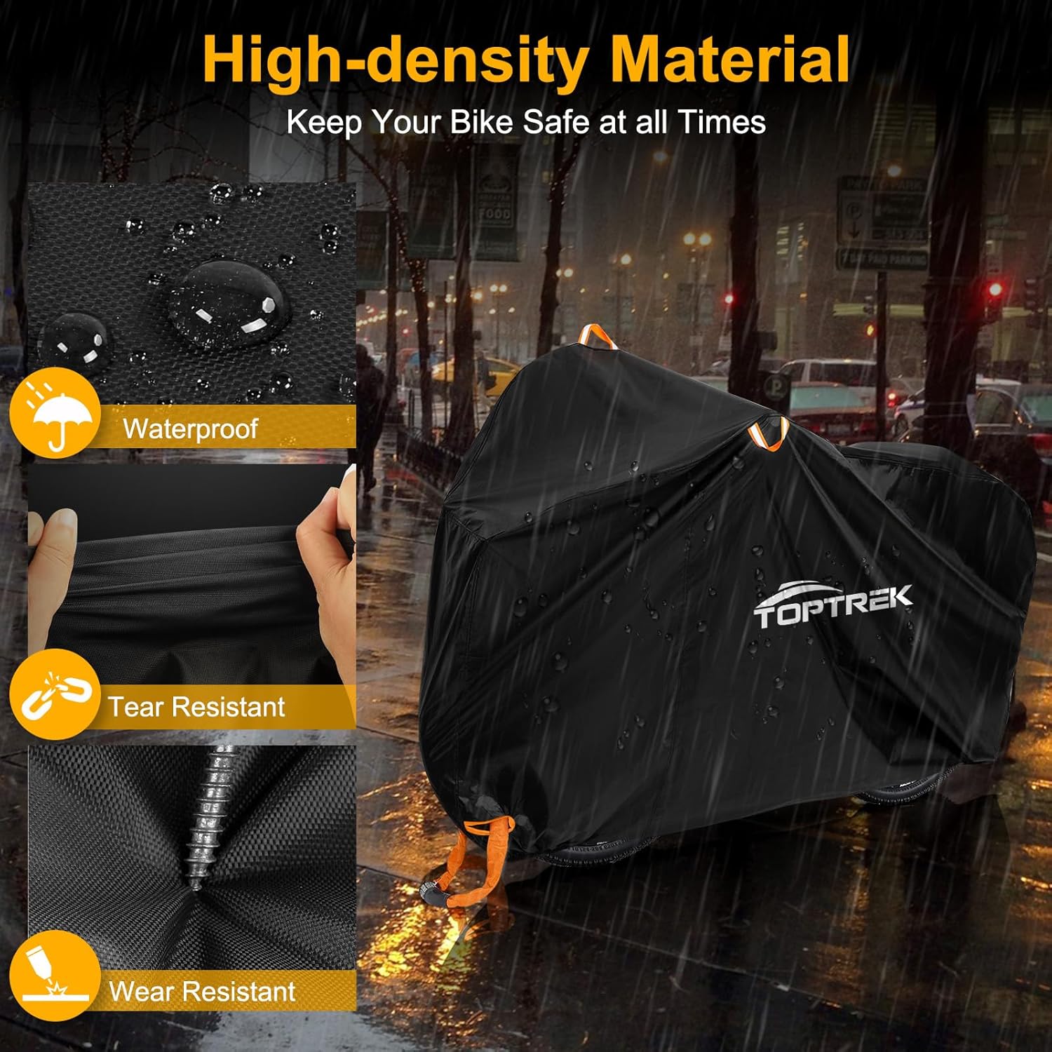 Thumbnail 2 de TopTrek Bike Cover 200 x 110 x 70cm waterproof cover
