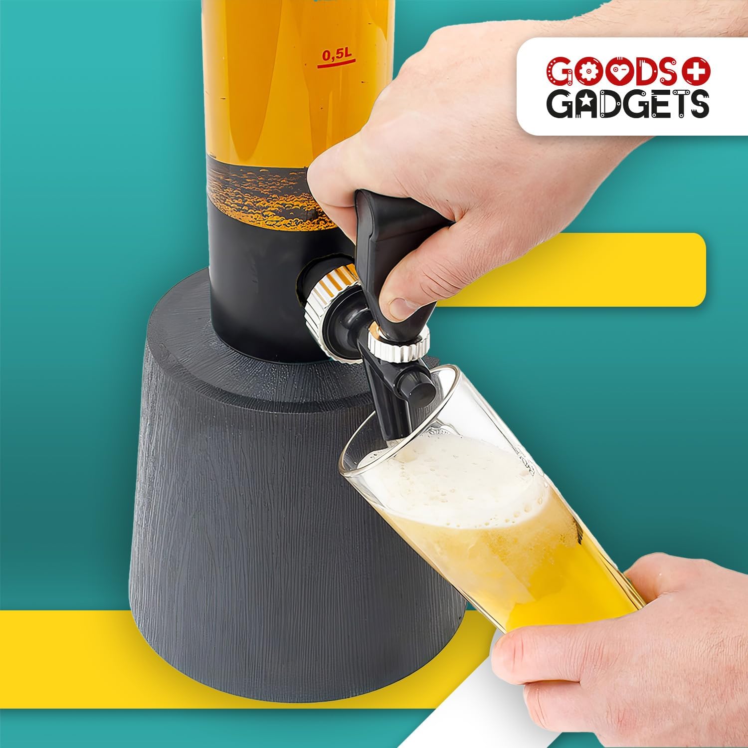 Detalle de Bierzapfanlage & Biersäule 3,5L – Premium Getränke-Spender für Party-Highlights