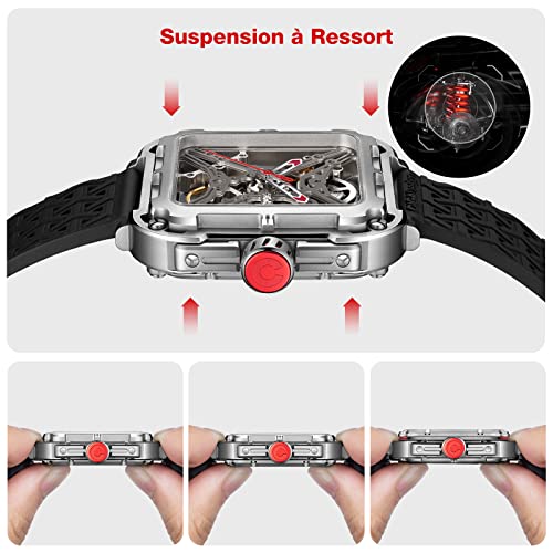 Thumbnail 2 de CIGA Design X SUV Automatic Mechanical Watch for Men, Space Silver