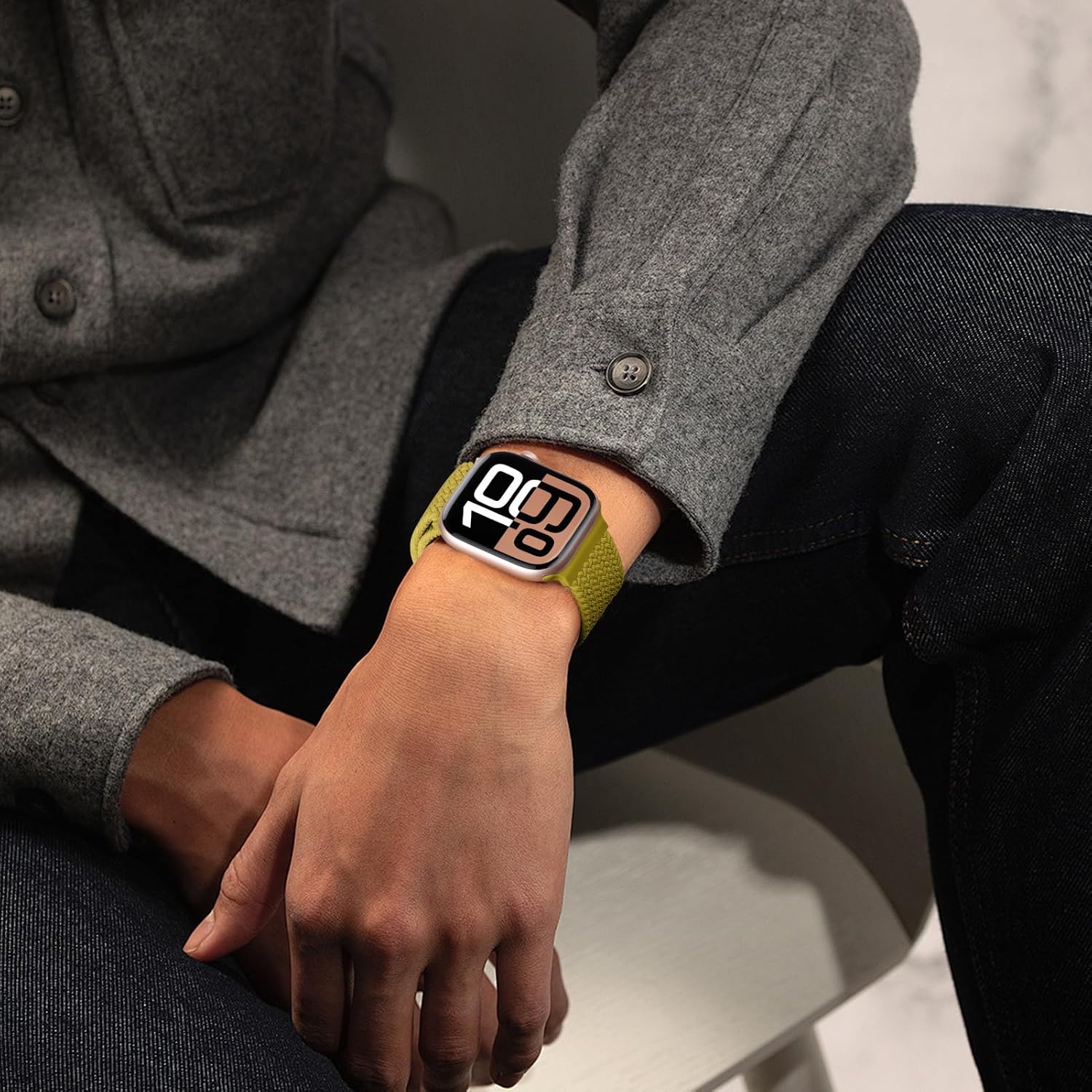 Thumbnail 6 de YuiYuKa geflochtenes Nylon-Armband für Apple Watch Ultra/2 und Serie 10–1 (49/46/45/44/42/41/40/38 mm)