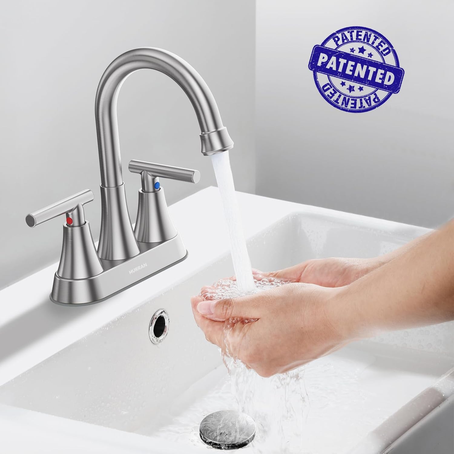 Detalle de Hurran Bathroom Faucet 4 inch Centerset