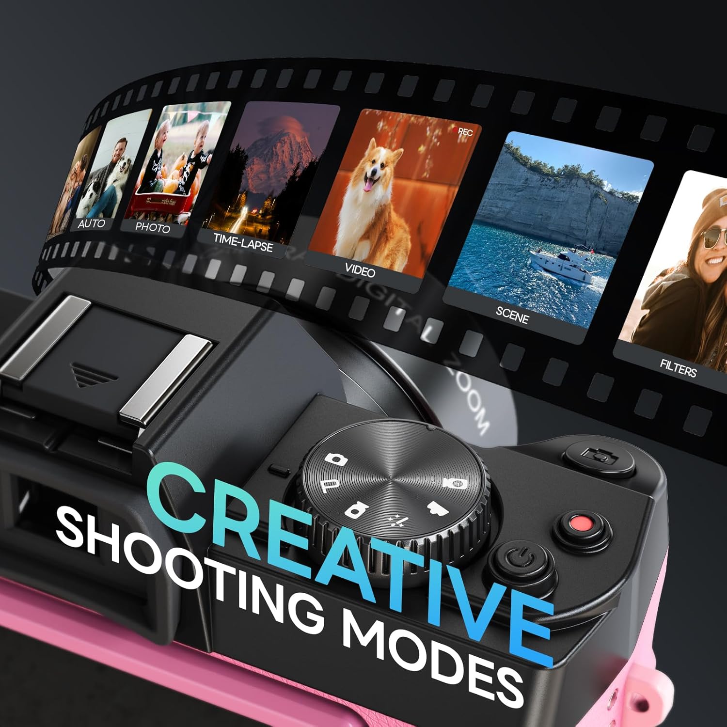Thumbnail 5 de NBD 5K 64MP Digital Camera with Wi‑Fi & App Control, 16x Zoom, 180° Flip Screen