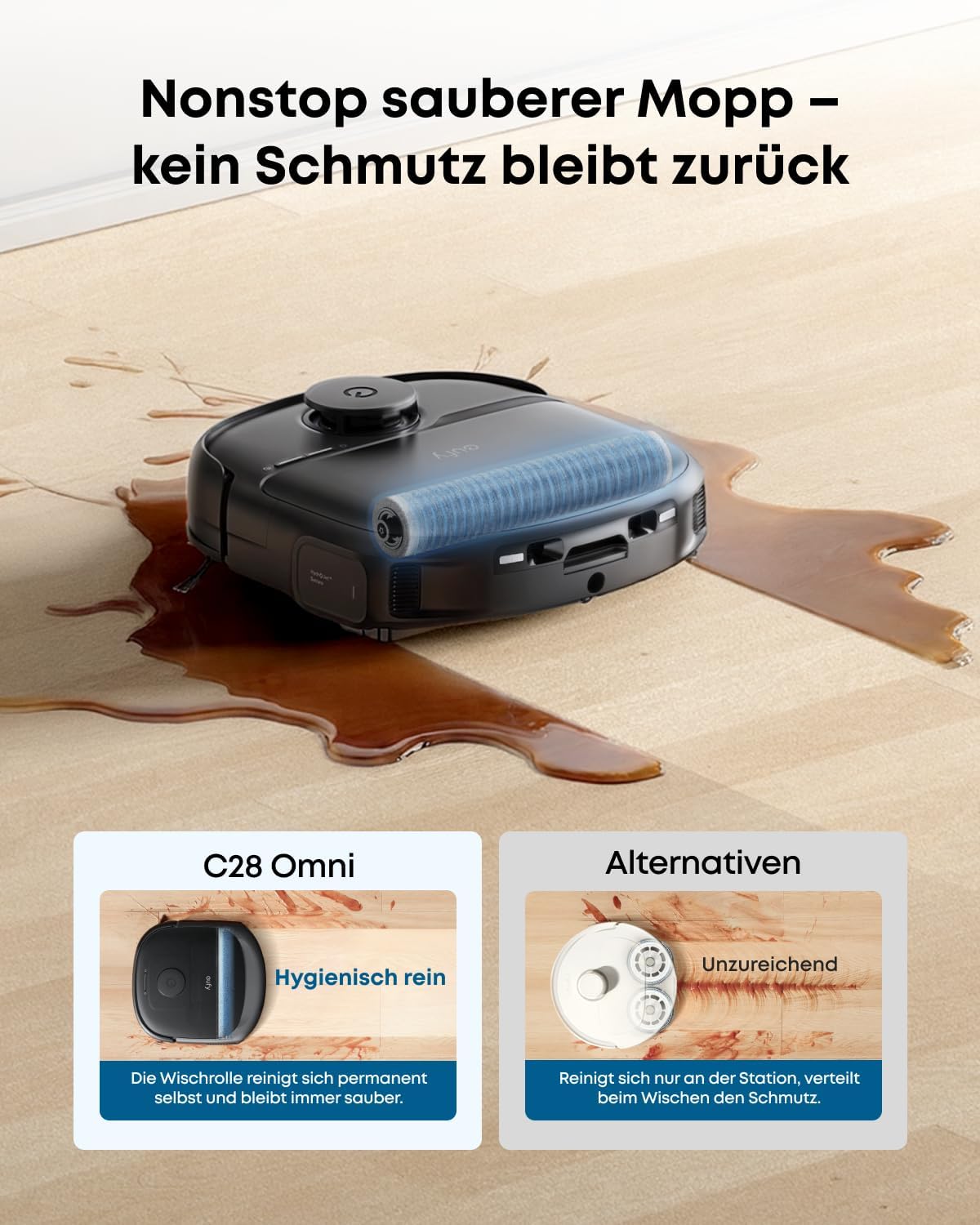 Thumbnail 2 de eufy Saugroboter C28 mit Wischfunktion