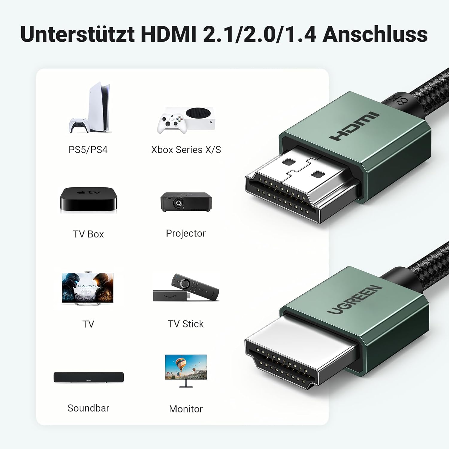 Thumbnail 5 de UGREEN 8K HDMI Kabel 2 m