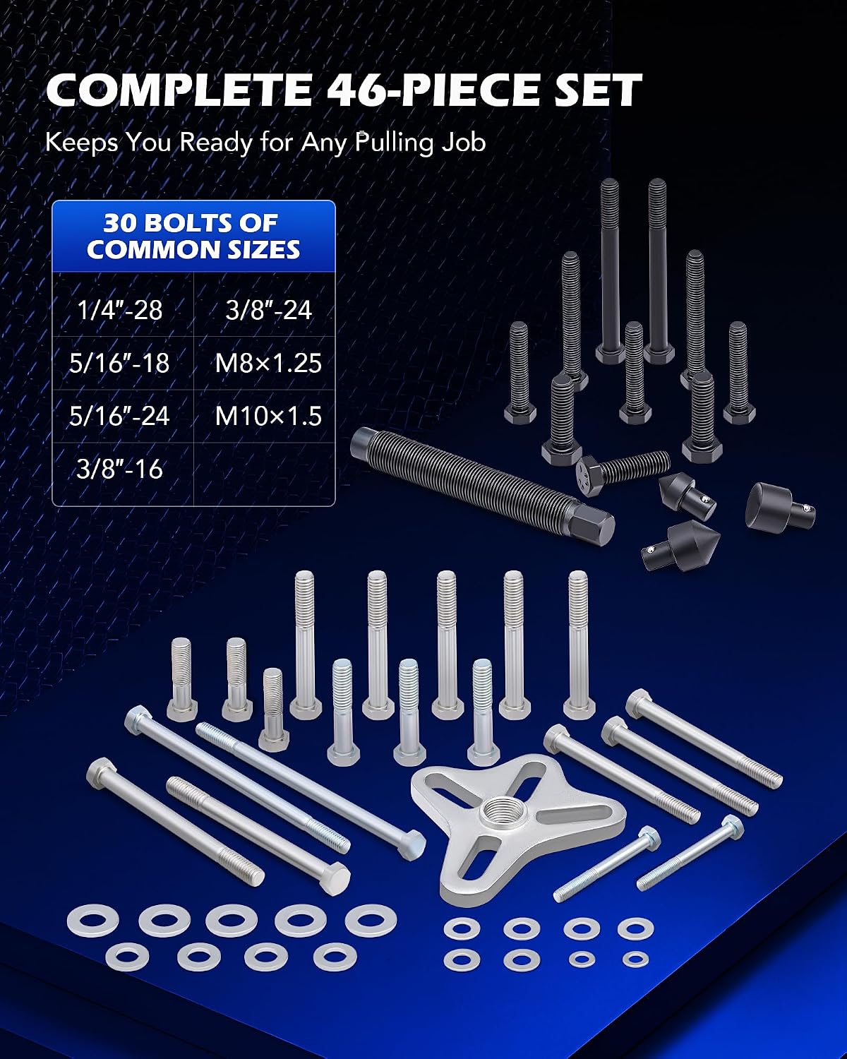 Thumbnail 2 de Orion Motor Tech Harmonic Balancer Puller Kit, 49-piece