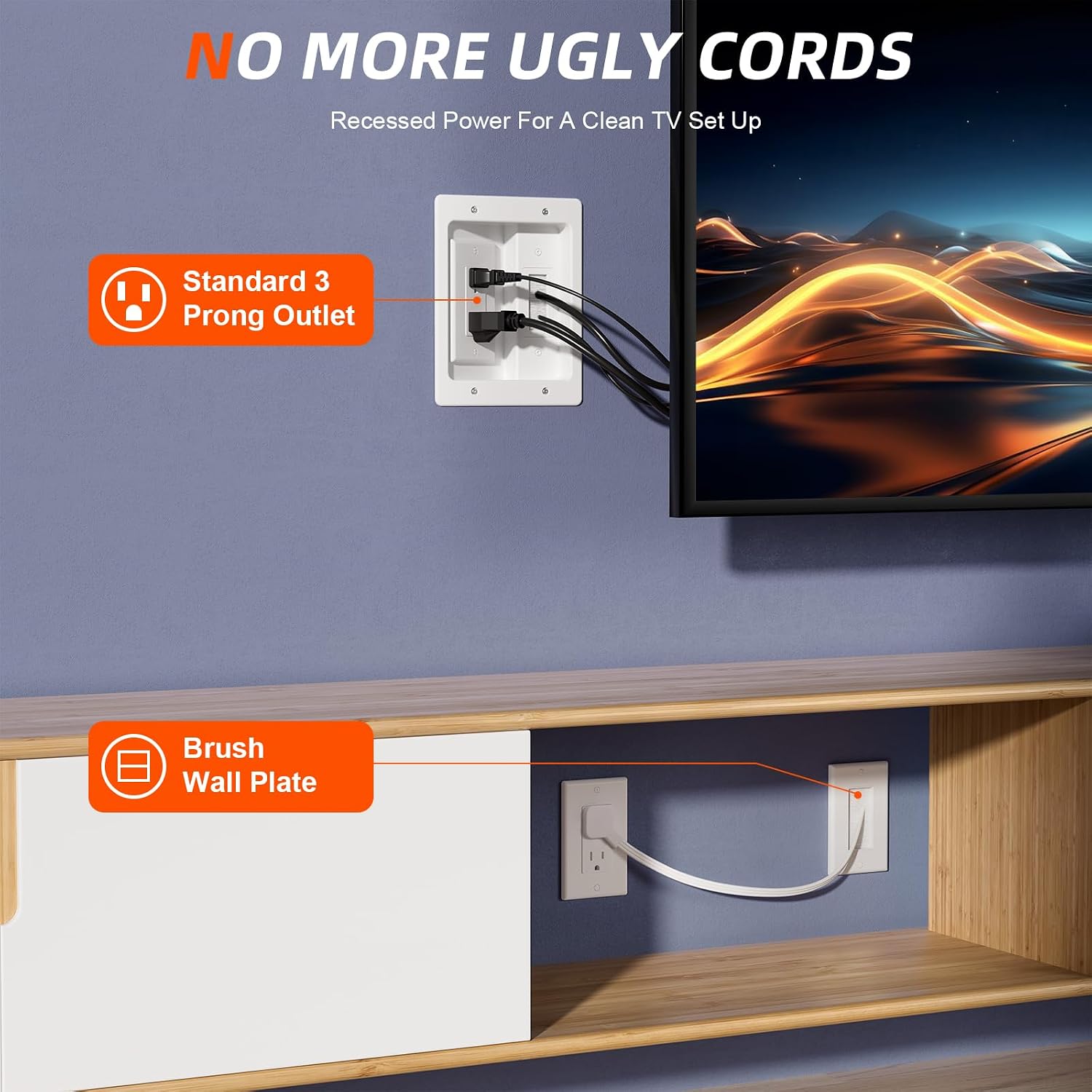 Detalle 2 de In-Wall Cable Management Kit with 9.8-Foot Cord