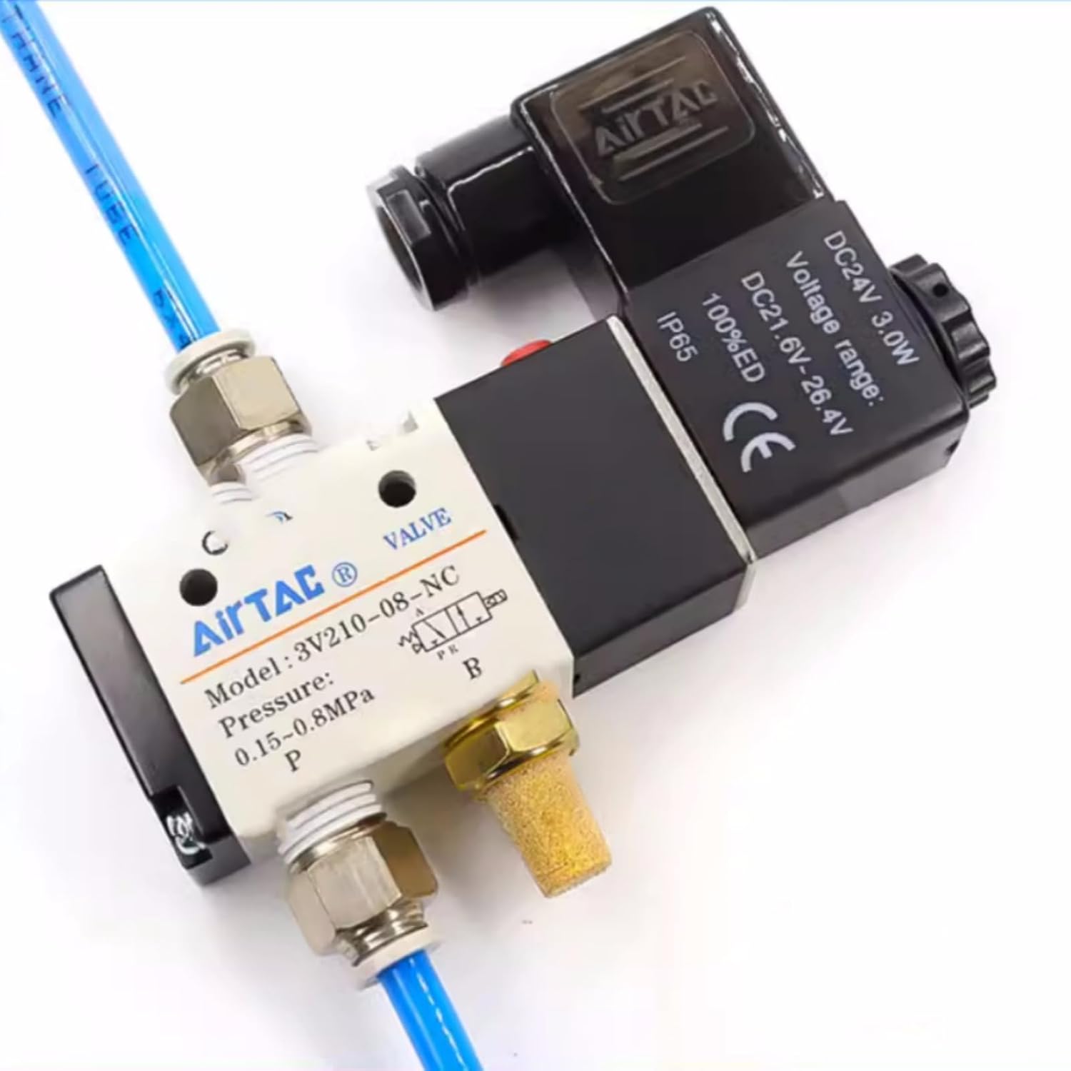 Detalle de AirTAC pneumatic solenoid valve 3V210-08