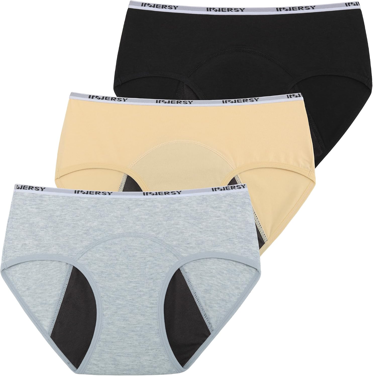 Thumbnail 6 de INNERSY Teen Girls Period Pants Cotton Leakproof Underwear – Pack of 3