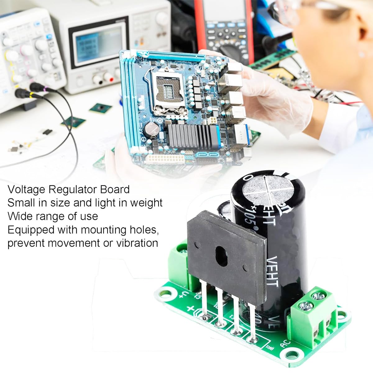 Detalle de Youmile 2-Pcs Single Power Module Rectifier Filter Board 3300uF 50V 8A