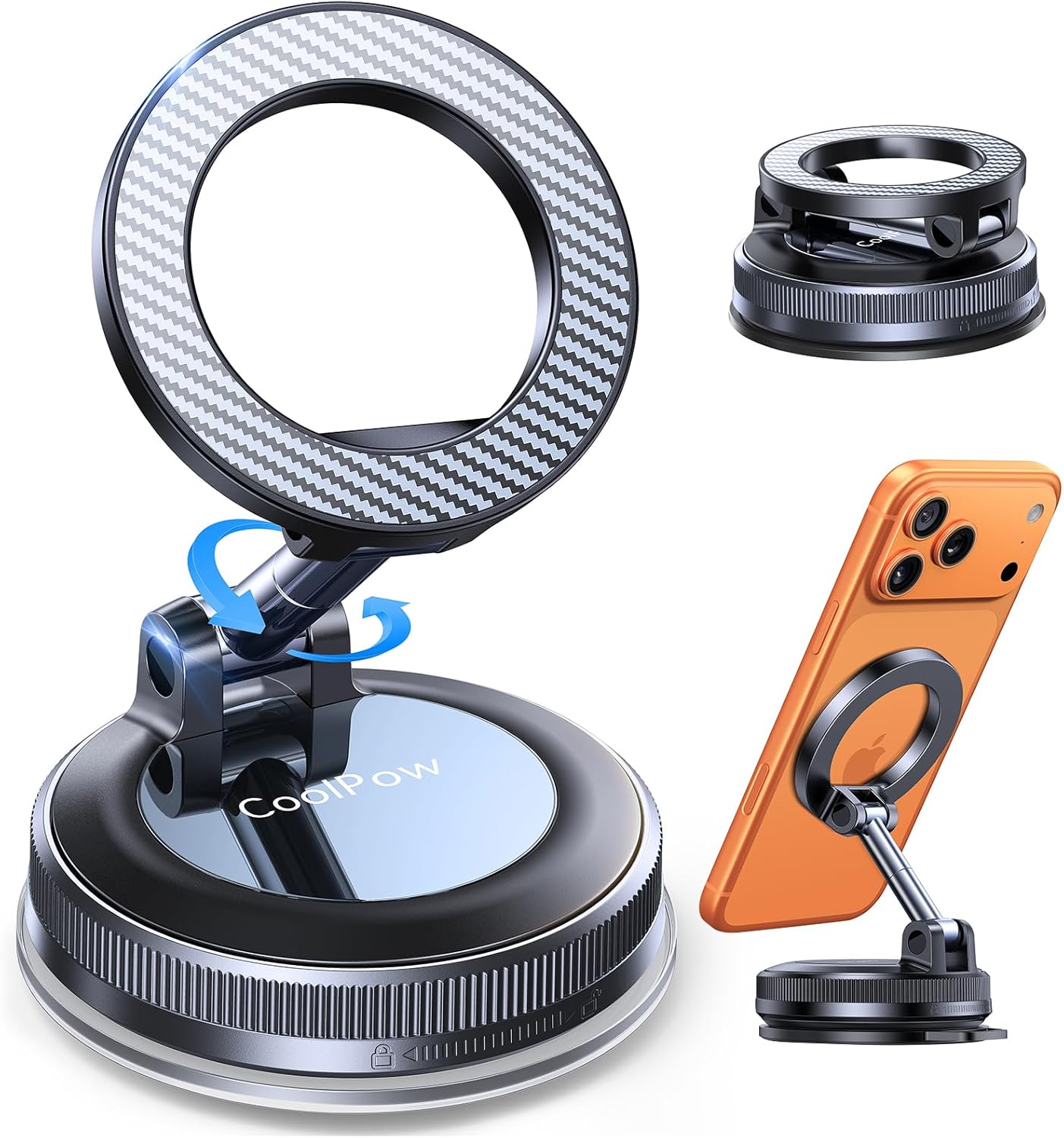 Coolpow Porta Cellulare auto magnetico 360°