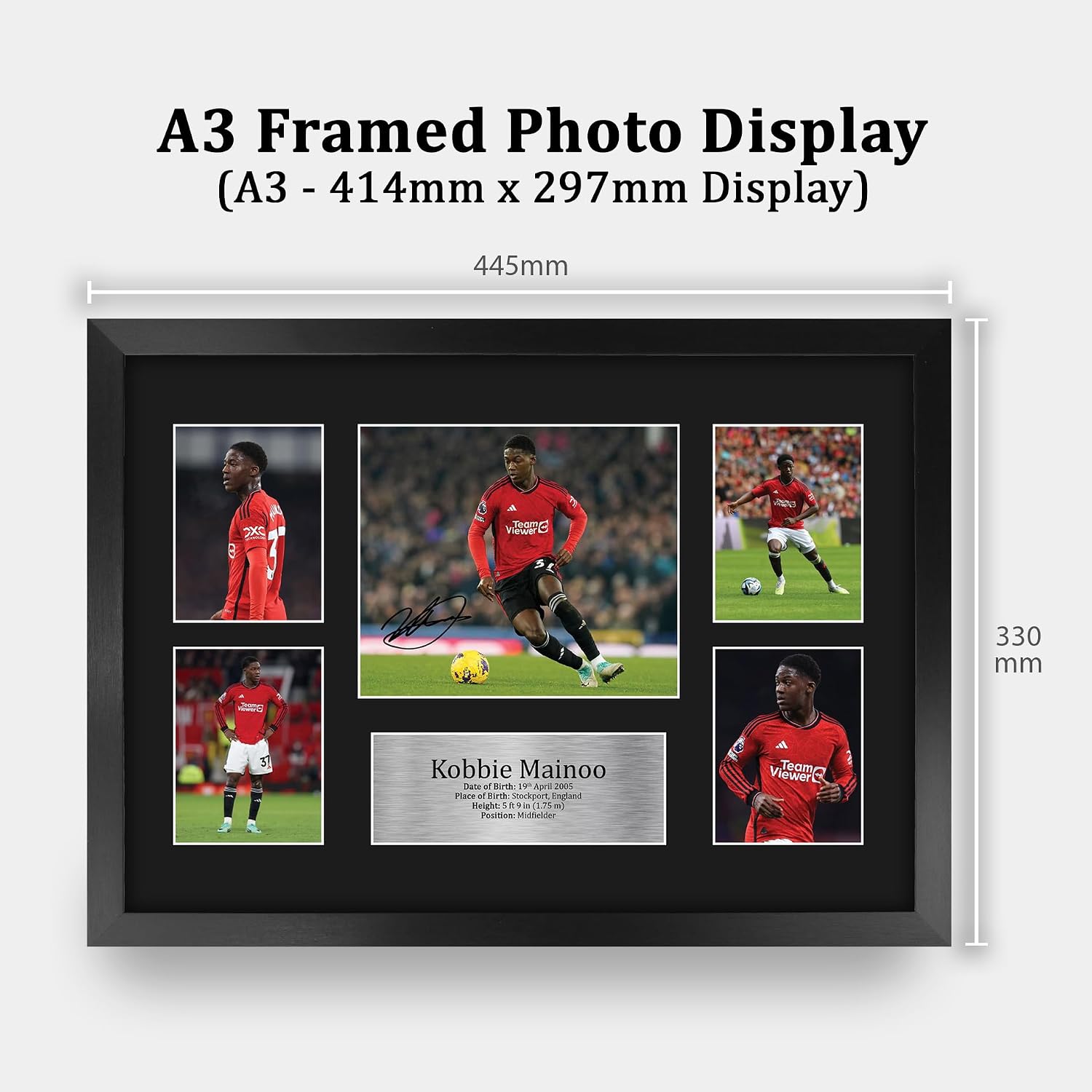 Thumbnail 1 de HWC Trading FR A3 Kobbie Mainoo Signed Photo Display