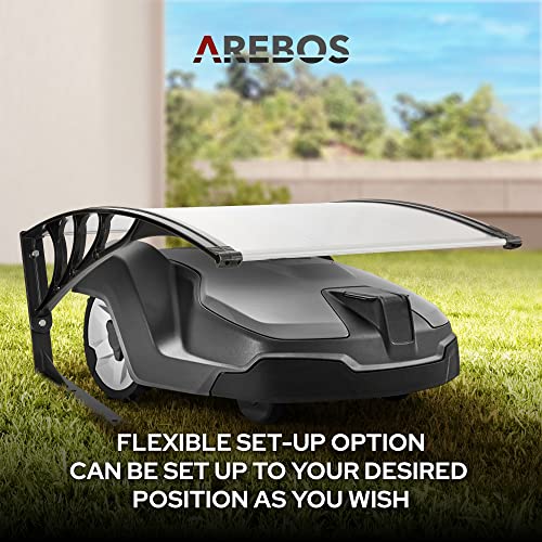 Detalle 2 de Arebos Robot Cortacésped Resistente al Aire Libre