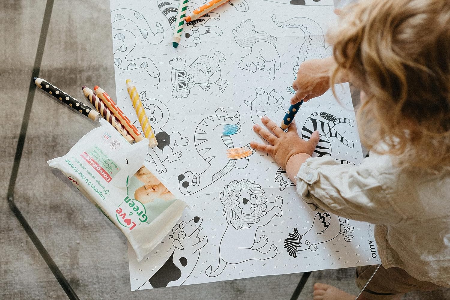 Thumbnail 2 de Love & Green Lingettes à la fleur d’oranger certifiées Cosmo Natural (64 lingettes)