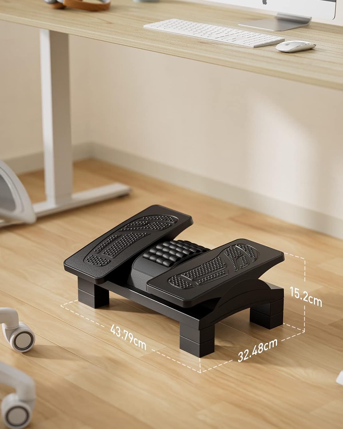 Thumbnail 6 de HUANUO Ergonomic Foot Rest Under Desk: 3 Height Settings, 20° Tilt, Massage Texture