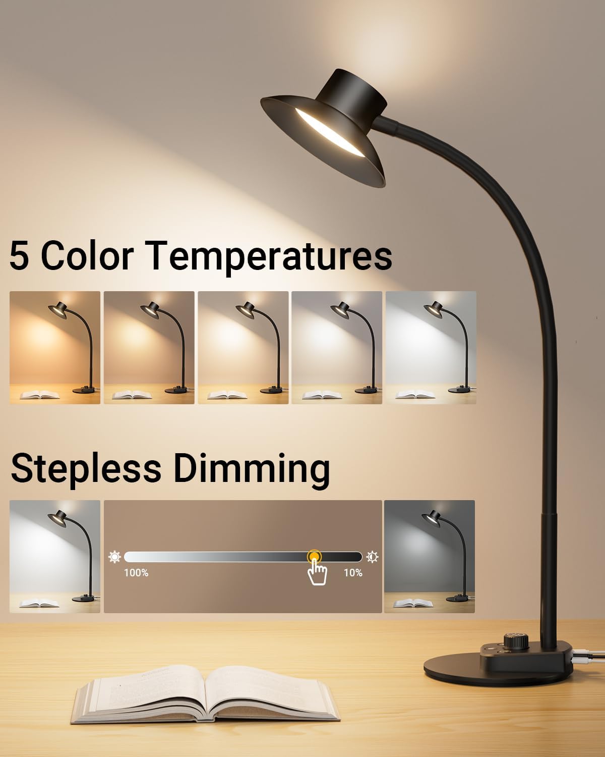 Detalle 2 de Desk Lamp 12V 2A eye care dimmable