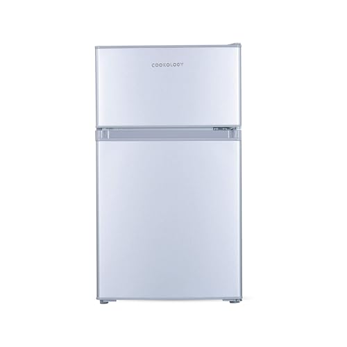 Detalle de Cookology 87L 47cm Under-Counter Fridge Freezer – Silver