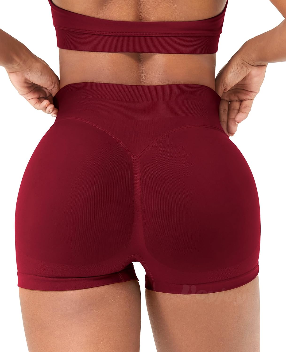 Detalle 2 de VOYJOY Women Workout Impact Shorts with Scrunch Bum Seam – 2.5" to 6" Inseams