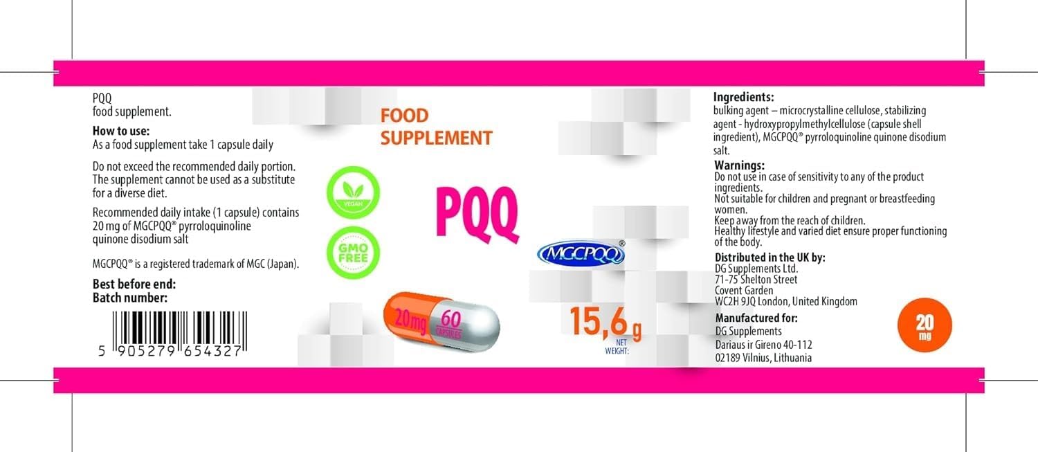Detalle 2 de Hepatica PQQ 20 mg capsules véganes 💊