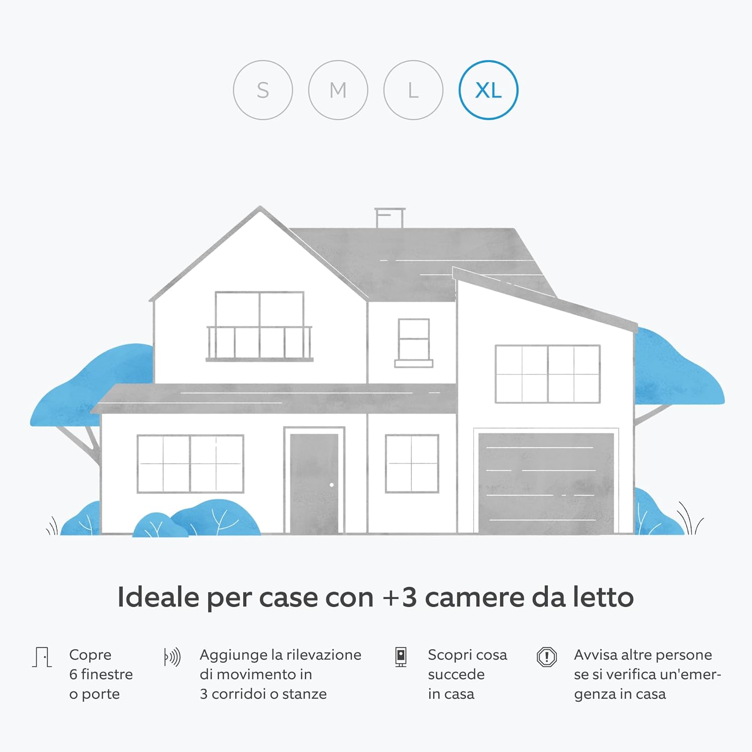 Thumbnail 1 de Kit Ring Alarm XL con Indoor Camera 2ª generazione e sirena per esterno