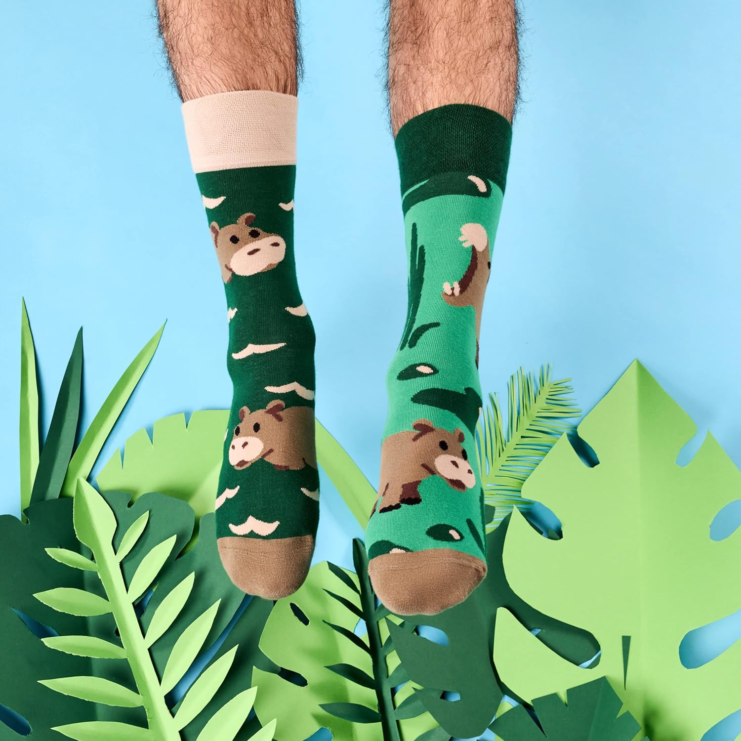 Detalle de Dedoles Socken Unisex – lustige Motive, linke/rechte Passform, Baumwolle-Polyamid-Mischung