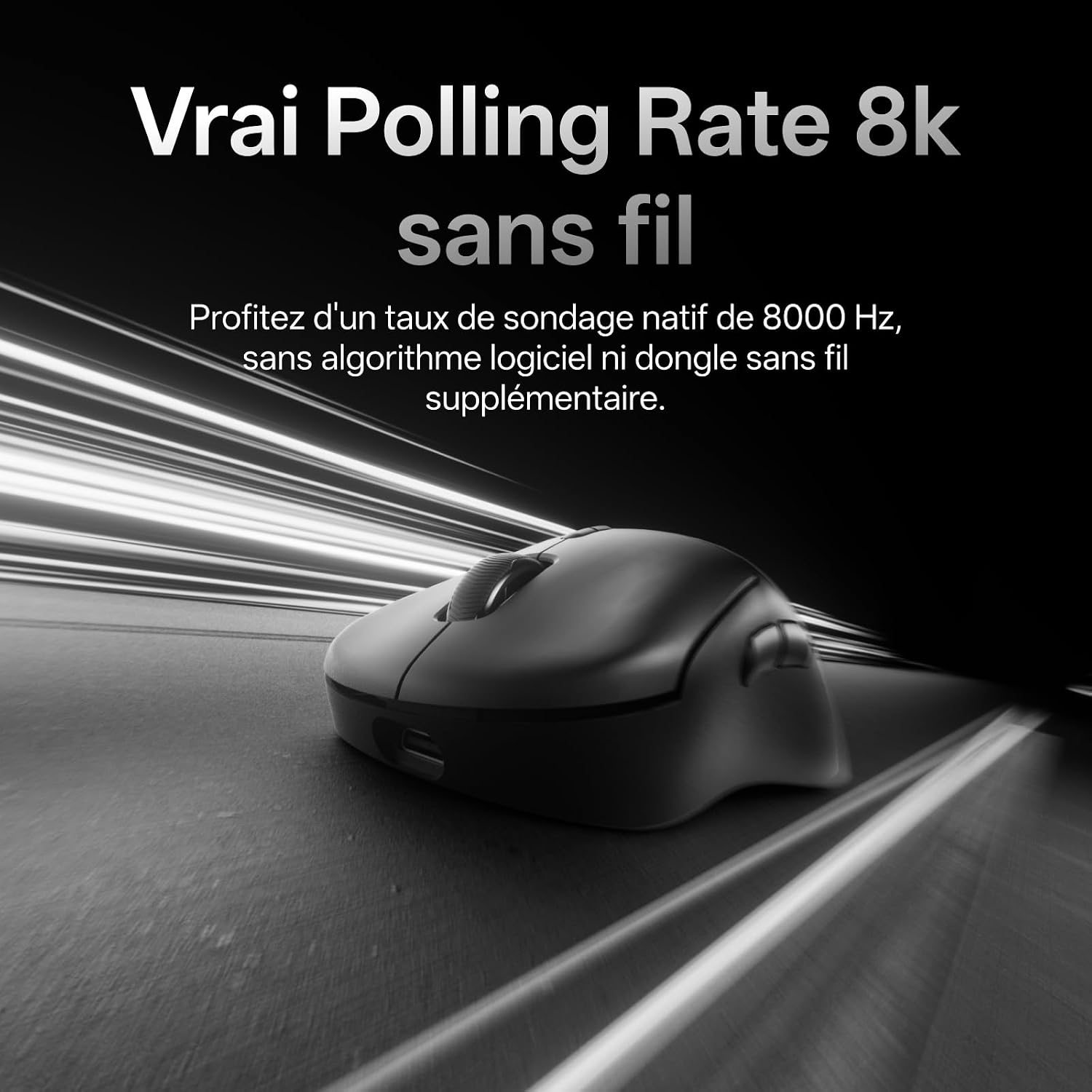 Detalle 2 de Rapoo VT3 Gen-2 draadloze gamingmuis, 53 g, 8.000 Hz en 10 toetsen
