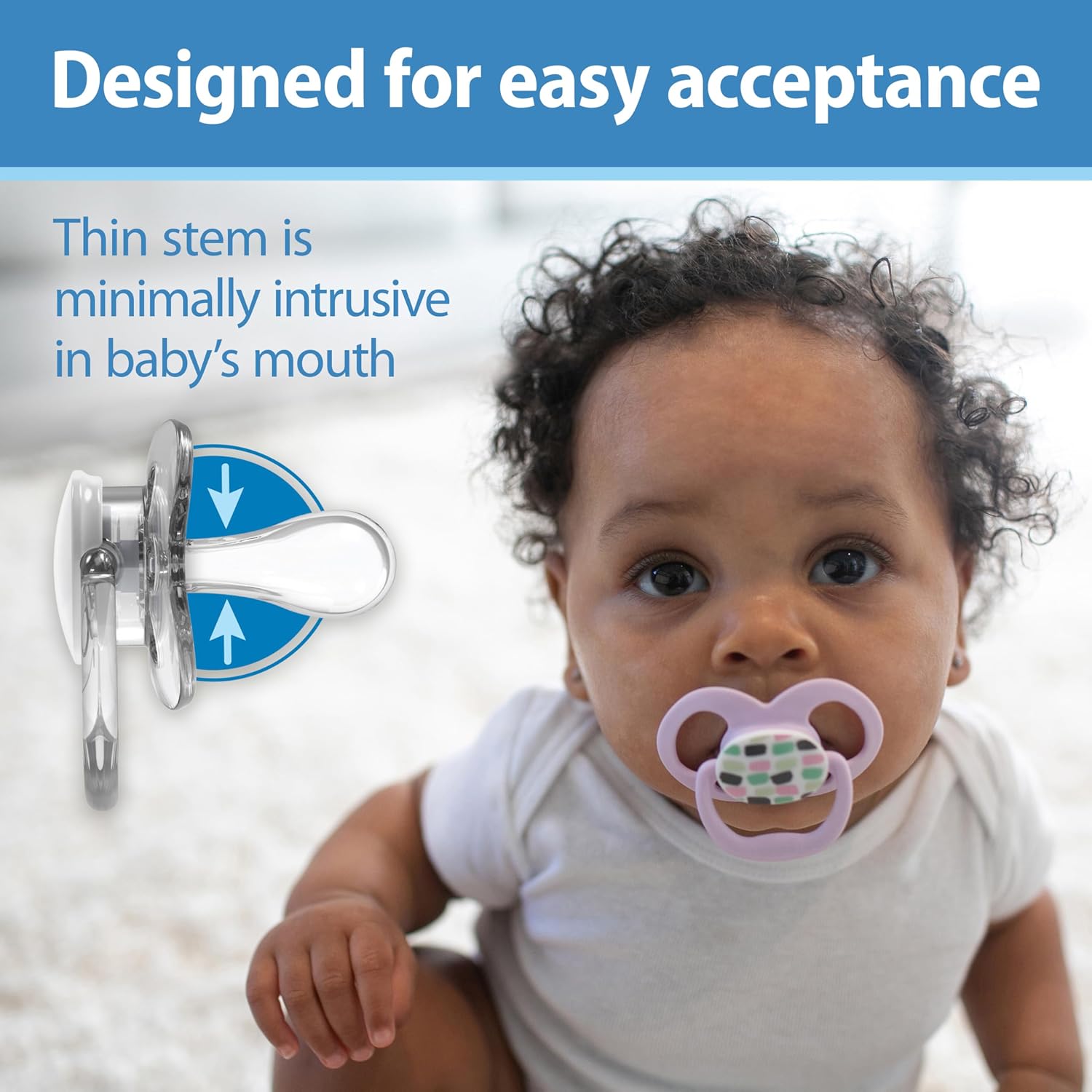 Detalle 2 de Dr. Brown's Advantage Glow-in-the-Dark Pacifier 6-18m