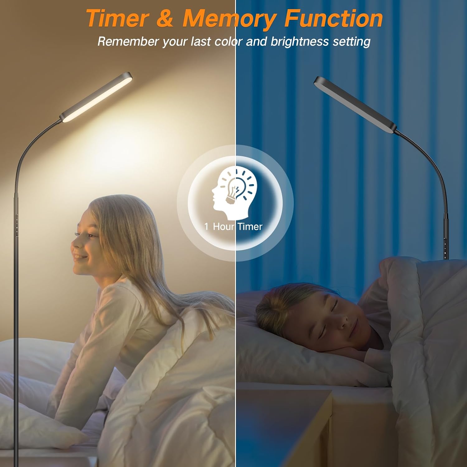 Detalle de OUTON LED Floor Lamp 15W 1500LM