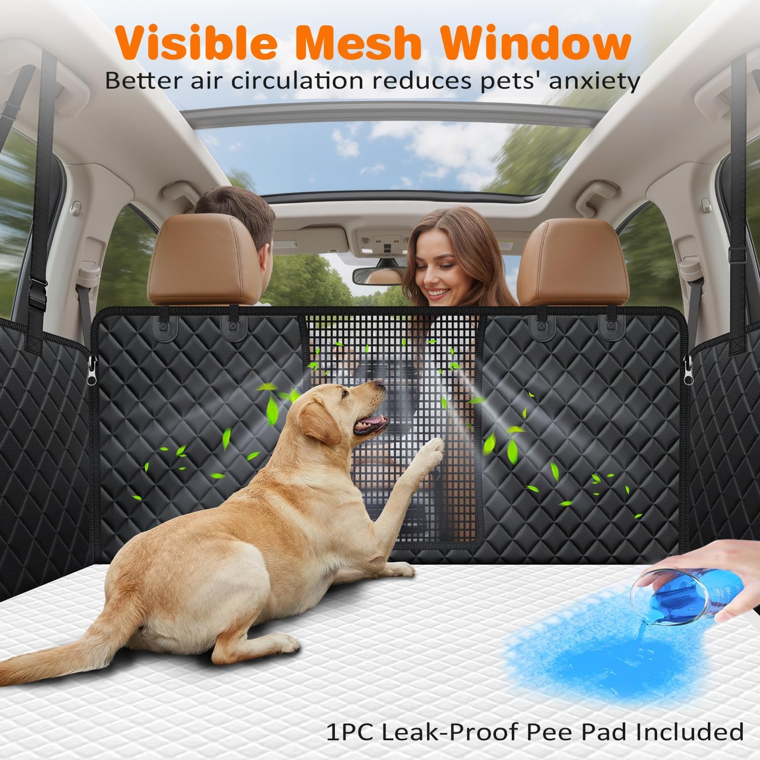 Detalle de URPOWER Dog Seat Cover 600D Oxford