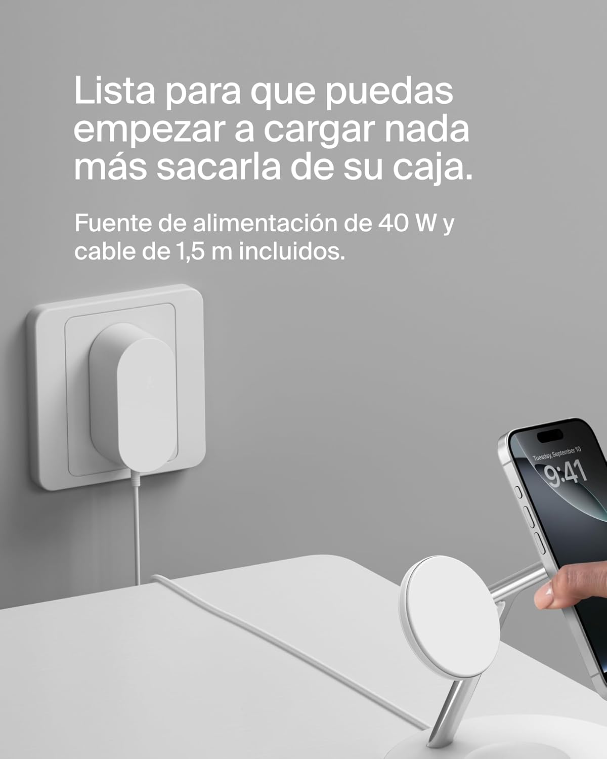 Thumbnail 6 de Belkin BoostCharge Cargador Qi2 3 en 1 con MagSafe