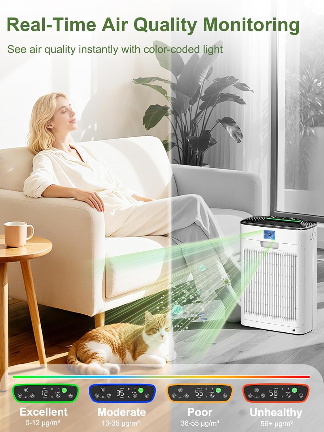 Thumbnail 3 de KNKA APH3000 Air Purifier for Large Rooms