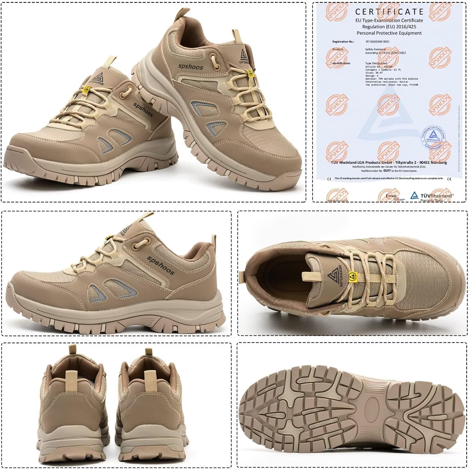 Detalle 2 de Scarpe antinfortunistiche S1P per Uomo e Donna