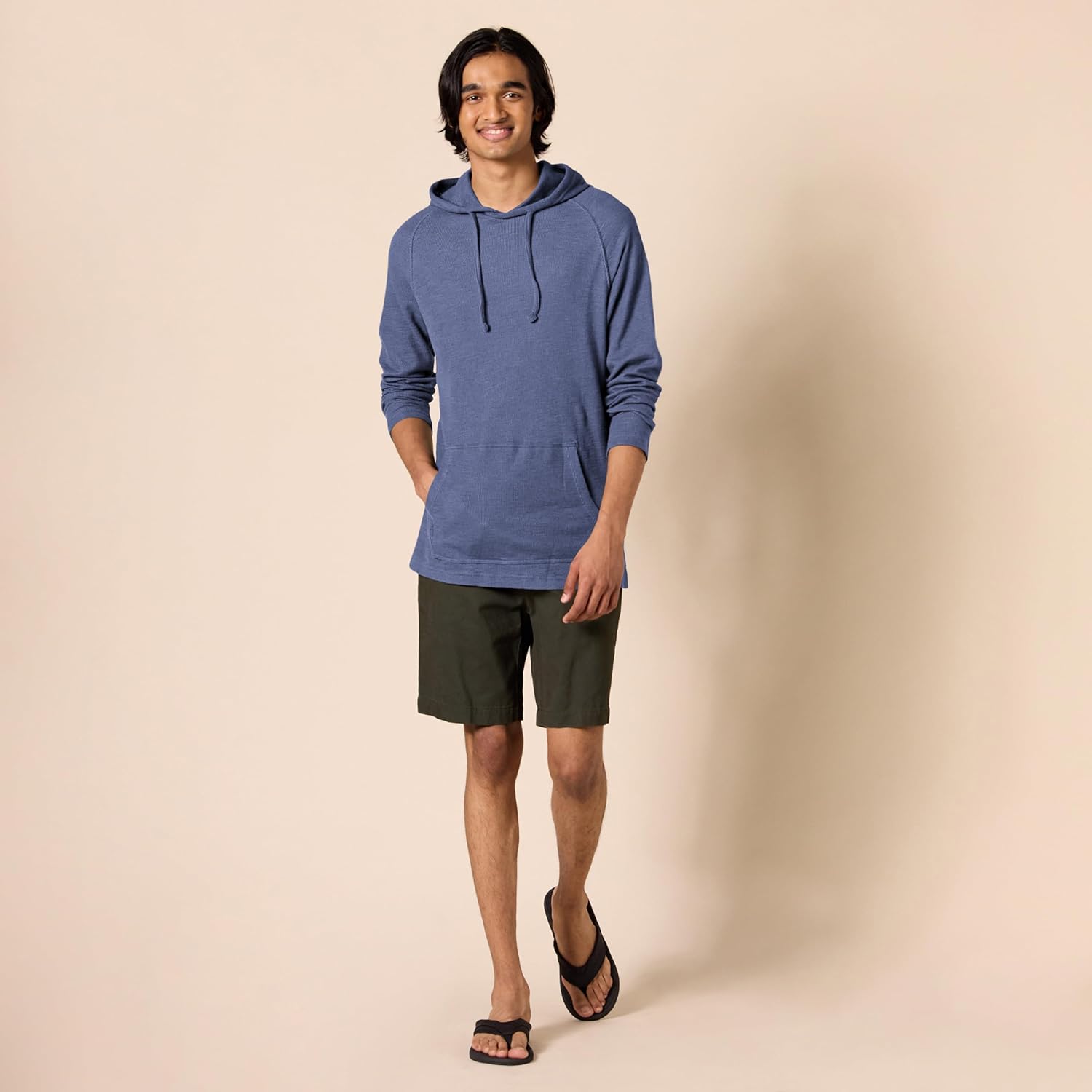 Thumbnail 4 de Amazon Essentials Men's Long-Sleeve Slub Thermal Pullover Hoodie (Previously Goodthreads)
