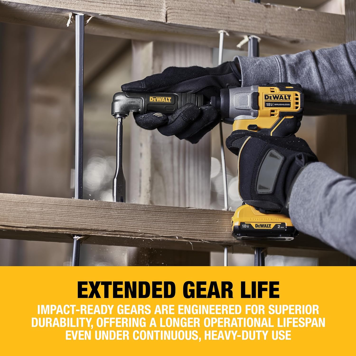 Thumbnail 6 de Dewalt DT20500 Winkelvorsatz für Schlagschrauber – 1/4" Sechskant, bis 43 Nm