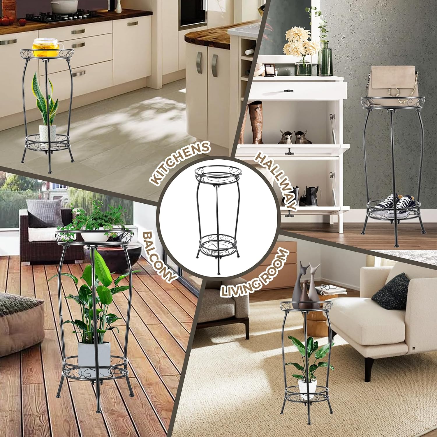 Detalle de Kavlium Plant Stand, 2-Tier