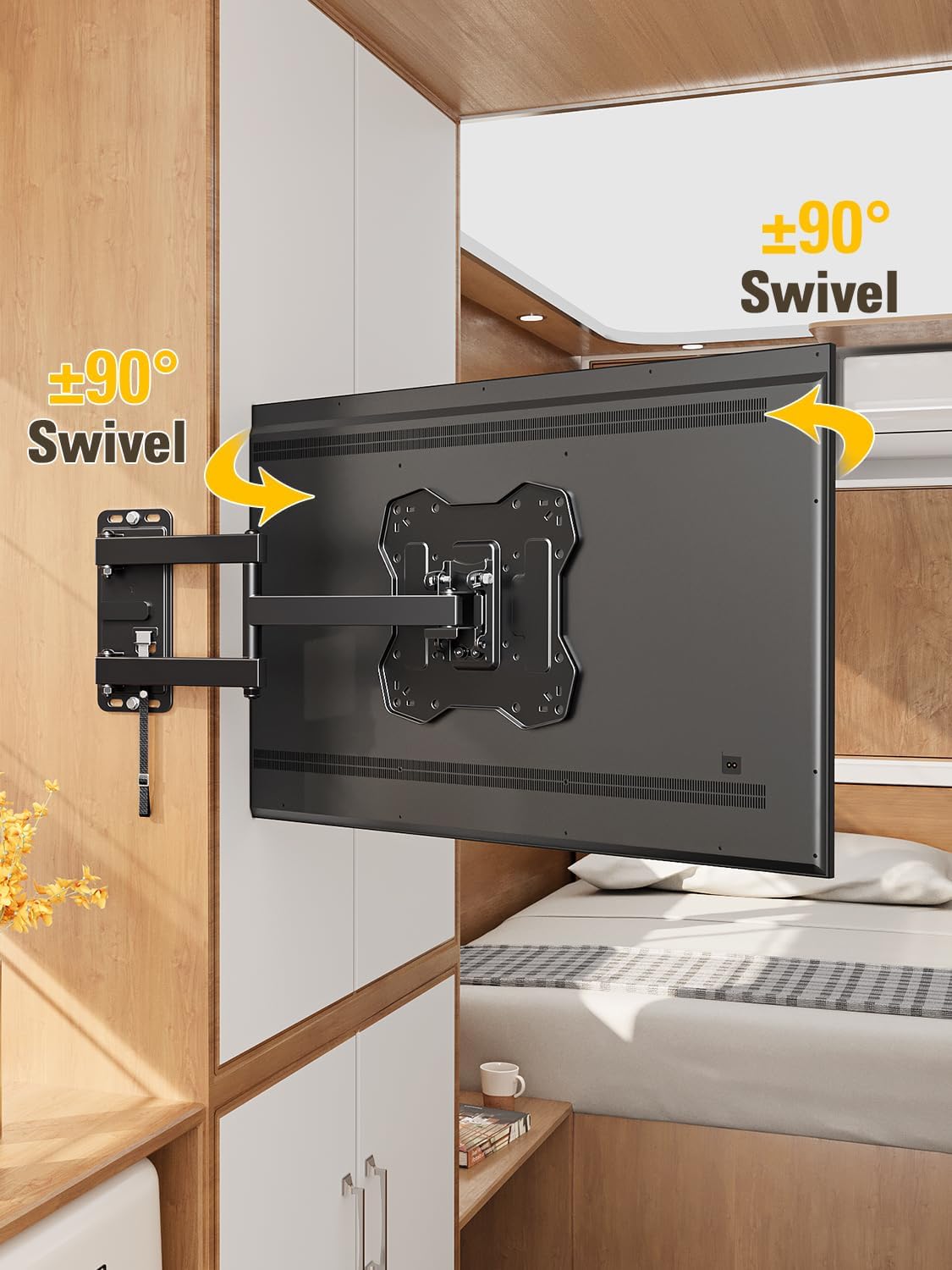 Detalle 2 de Mounting Dream MD2210 RV TV Mount, Full-Motion and Lockable, for 17–43-inch TVs