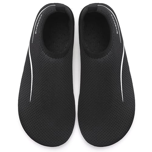 Thumbnail 8 de Sixspace Badeschuhe Damen & Herren Wasserschuhe Schwarz, Größe 37 EU – flexibel, schnell trocknend