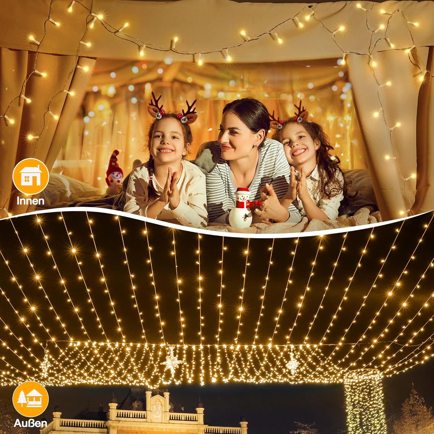 Thumbnail 6 de Ollny Guirlande Lumineuse 80 m – 800 LEDs IP44, télécommande et 8 modes